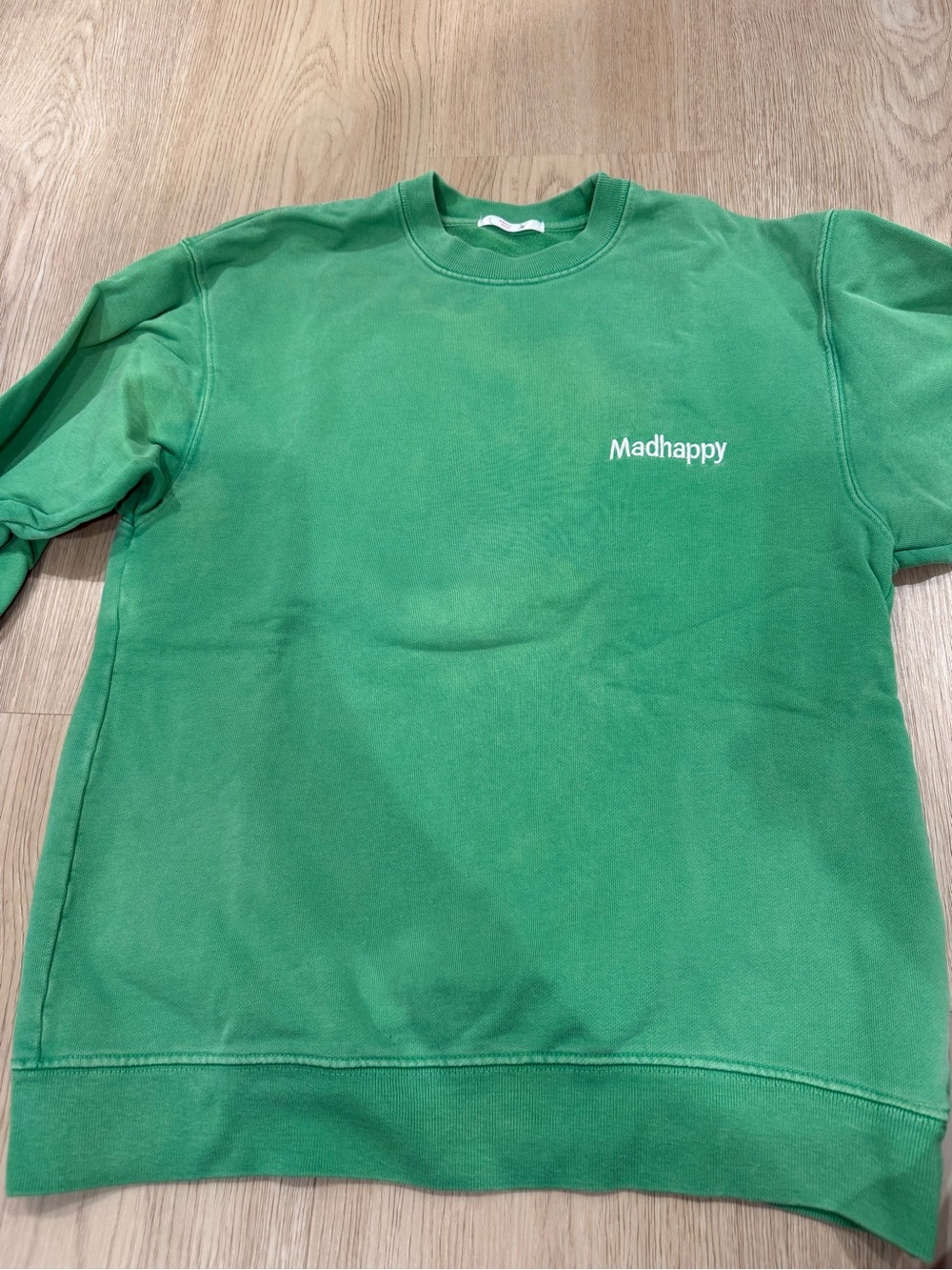 Madhappy Kids Green Logo Crewneck Sweatshirt